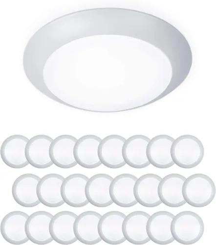 Miniatura 14 de WAC Lighting FM-306-930-BN disco para montaje al ras de luz led blanca suave de 3000 K, con calificación de Energy Star, grande, de níquel bruñido