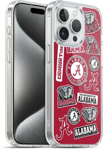 Miniatura 380 de Head Case Designs Funda de gel suave con licencia oficial de la Universidad de Alabama UA Collage compatible con Apple iPhone 13 Pro Max