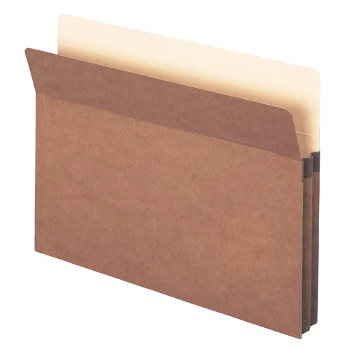 Smead Bolsillo para archivo, pestaña de corte recto, expansión de 1-3/4 pulgadas, tamaño carta, cuerda roja, 25 por caja (73214)