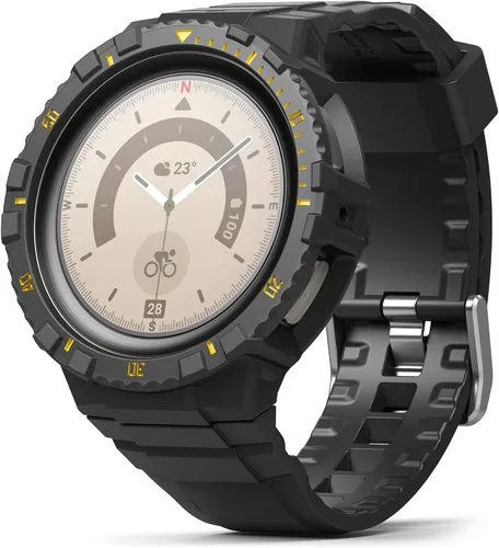 Miniatura 11 de Ringke Fusion-X Guard [Correa de reloj + funda] Compatible con Samsung Galaxy Watch 5 Pro Correa con funda (2022) a prueba de golpes con correa Negro