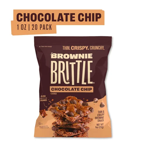 Miniatura 2 de Brownie Brittle - Galletas con virutas de chocolate, marrón, 1 onza, paquete de 20