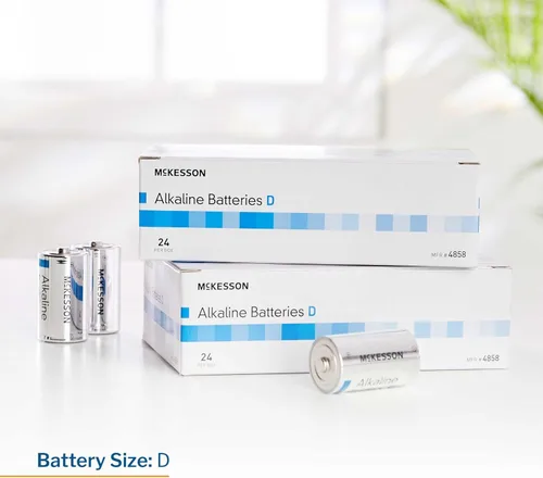 Miniatura 3 de McKesson Baterías alcalinas, D - Ideal para dispositivos médicos, desechables, 1.5V, 24 unidades, 6 paquetes, 144 en total