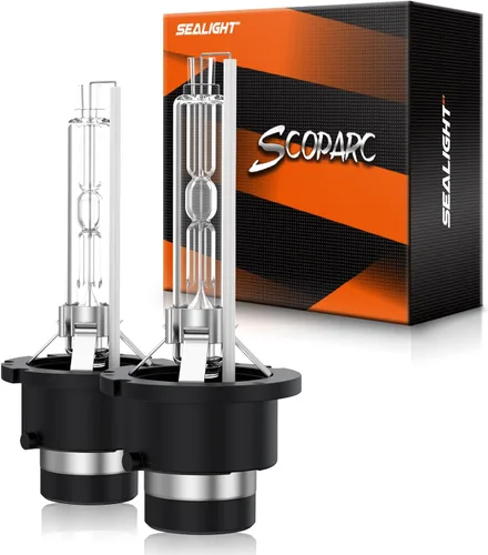 Miniatura 8 de SEALIGHT Bombilla HID D1S, 6000K blanco frío 400% brillo, 35 W xenón HID repuesto 66144 66140 85140 85415 (85415C1), bombillas antiniebla Plug and