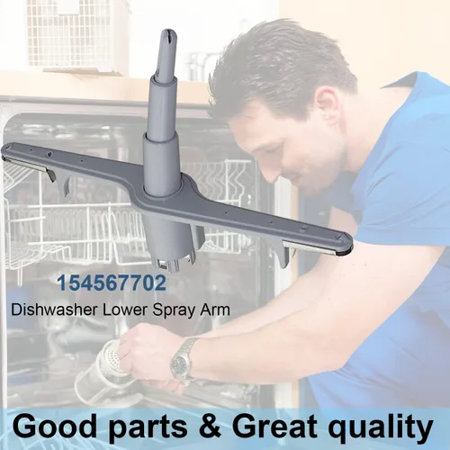 Miniatura 8 de 154567702 Conjunto de brazo de lavado inferior para lavavajillas Kenmore Electrolux para brazo inferior de pulverización inferior de fondo