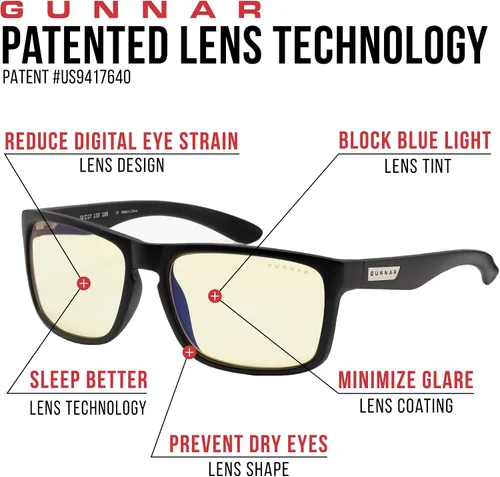 Miniatura 4 de Gunnar - Gafas prémium para juegos y computadora - Bloquean el 65% - 98% de la luz azul - Intercept