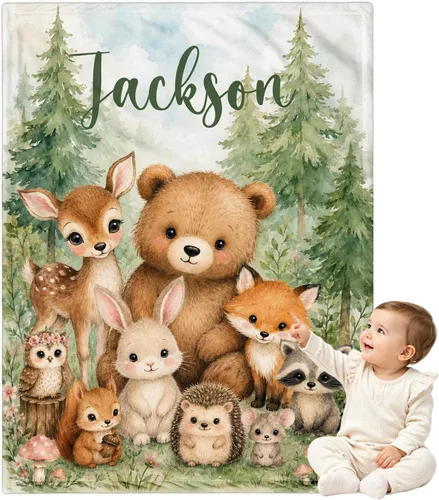 Miniatura 10 de Manta de bebé personalizada para niñas y niños, manta de bebé personalizada con nombre, mantas personalizadas con nombre para niños, manta de Lindas