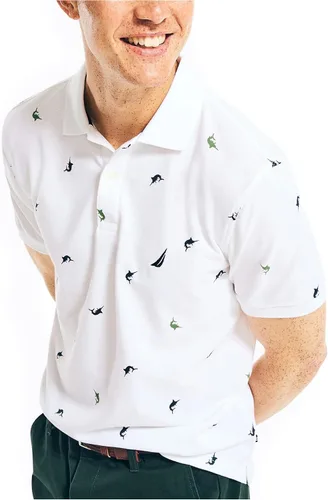 Miniatura 4 de Nautica Polo de cubierta con estampado de ajuste clásico para hombre