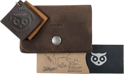 Miniatura 3 de Hide & Drink, Cartera de doble bolsa para hombres y mujeres, soporte rectangular para tarjetas, organizador de dinero, funda de identificación