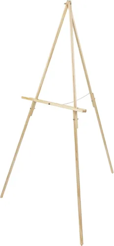 Creative Mark Soporte de caballete ligero para exhibición de arte, soporte versátil para letreros de bienvenida, soporte de caballete de madera para