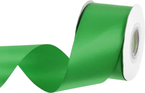 Miniatura 104 de MECCANIXITY Cinta de satén de 3/8 pulgadas de 50 yardas, de grogrén, de seda sólida, fina para ramo de boda, para regalo del día de San Valentín