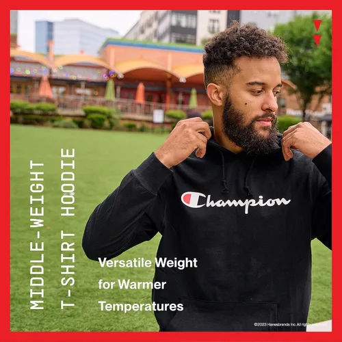 Miniatura 5 de Champion Sudadera con capucha para hombre, de peso medio, suave y cómoda