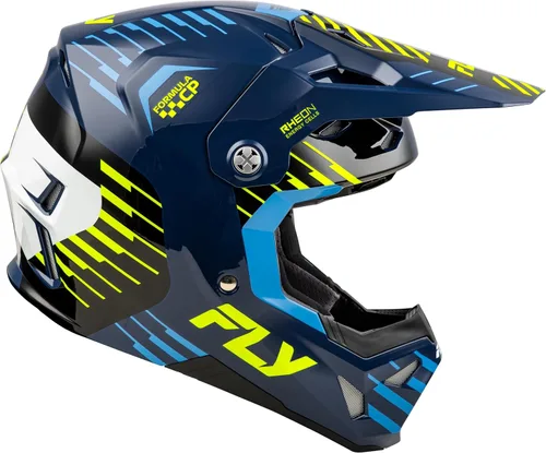 Miniatura 4 de Casco de motocicleta todoterreno Fly Racing Adult Formula CP Slice MX ATV, aprobado por DOT/FMVSS 218