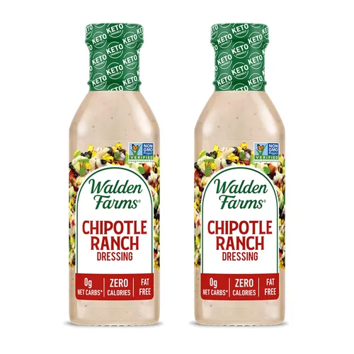 Miniatura 36 de Walden Farms Vinagreta de Tomate Seco al Sol – Aderezo sin calorías, bajo en carbohidratos, apto para dieta keto, vegano, sin azúcar con rico sabor