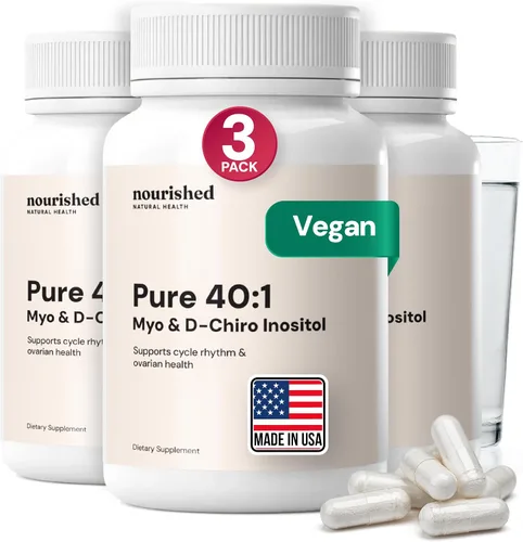 Miniatura 9 de Suplemento nutritivo de mio-inositol y D-Chiro Inositol 40:1 para mujeres con fertilidad, salud de la piel o síntomas del ciclo menstrual