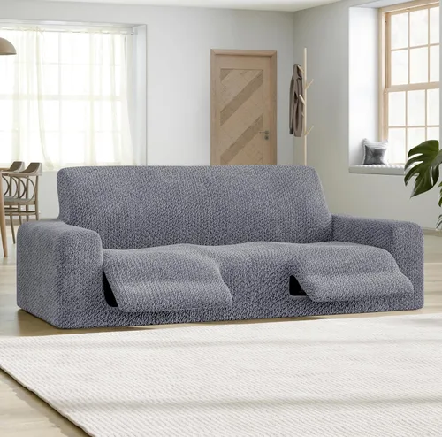 Miniatura 2 de PAULATO BY GA.I.CO. Funda reclinable – Funda de ajuste suave – Protector elástico de muebles reclinables de 1 pieza – Tela de terciopelo lavable a