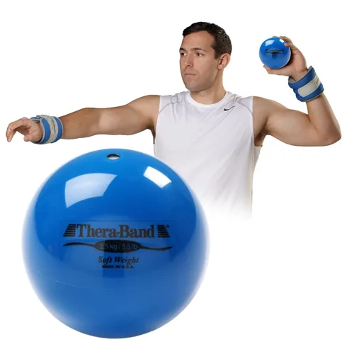 Miniatura 11 de THERABAND Peso Suave, 4.5" de Diámetro, Pelotas con Peso para Béisbol, Pelotas Pesadas para Sóftbol, Pelota de Mano Isotónica en Forma de Pelota