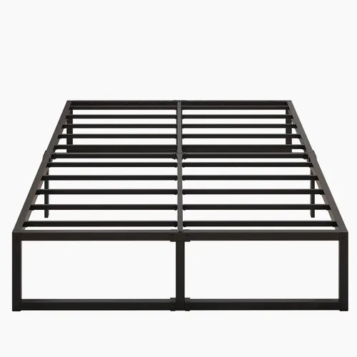 Miniatura 7 de Lutown-Teen - Base de cama de 16 pulgadas California King, sin necesidad de somier, plataforma metálica de alta resistencia para base de colchón