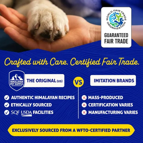 Miniatura 4 de Himalayan Dog Chew - Masticables originales de queso de yak para perros - 100% naturales, sin gluten, lactosa o cereales, ricos en proteínas