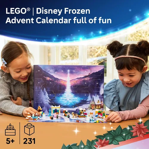 Miniatura 2 de Calendario de Adviento LEGO Disney Frozen 2025 para niños - Juego de cuenta regresiva navideña para niños y niñas, a partir de 5 años - Minimuñecas