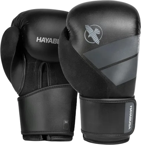 Hayabusa Guantes de boxeo de piel sintética S4 para hombres, mujeres y niños, 10 onzas, 12 onzas, 14 onzas, 16 onzas, entrenamiento, sparring,