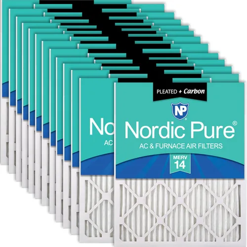 Miniatura 44 de Nordic Pure Filtros de aire para horno MERV 6 de 18 x 25 x 1 pulgadas (tamaño real: 17 1/2 x 24 1/2 x 3/4), color verde poliéster MERV 6, reduce
