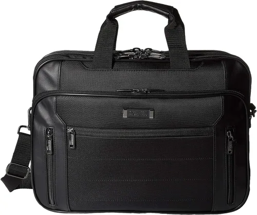Kenneth Cole Reaction Keystone Top Zip - Carcasa para computadora, Negro -, Keystone - Funda para portátil y tablet de 17 pulgadas, con doble