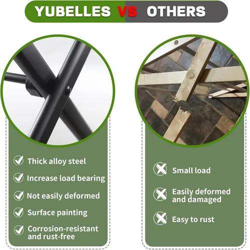 Miniatura 4 de Estante de secado de ropa plegable de 3 niveles, estante vertical portátil y plegable para almacenamiento en interiores y exteriores, color negro