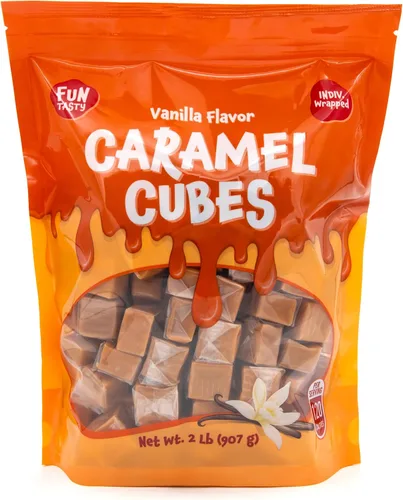 Miniatura 2 de Caramelos en cubos de caramelo – Paquete a granel de 2 libras (alrededor de 135 unidades) – Cuadrados cremosos clásicos – Envueltos individualmente
