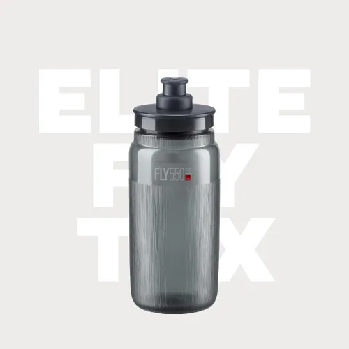 Miniatura 4 de Elite Fly Tex - Botella de agua de ciclismo de 18.6 fl oz, amaranto, ultraligera, sin BPA, botella deportiva fácil de apretar para carretera, MTB