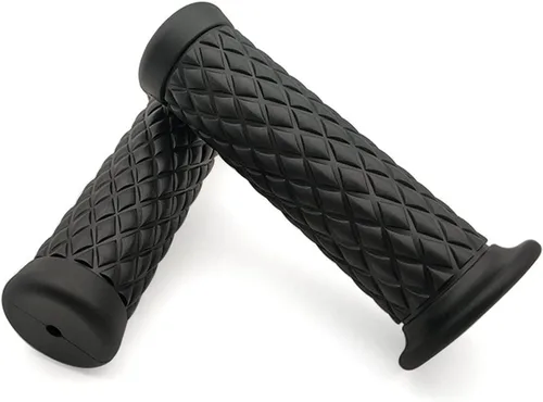 Manillar de motocicleta de 7/8 pulgadas, 0.866 in, manillar de goma vintage, extremos de barra de agarre para Yamaha TDM 900 850 Mt125 Mt03 Mt01 Mt