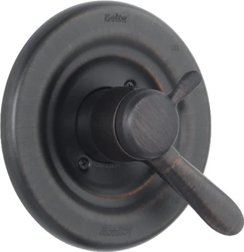 Miniatura 3 de Delta Faucet Lahara Serie 17 Kit de ajuste de válvula de mango de ducha de doble función, bronce champán T17038-CZ (válvula no incluida)