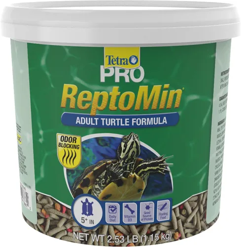 Miniatura 15 de Tetra TetraFauna PRO ReptoMin Pro Sticks Fórmula de tortuga para adultos, dieta diaria para tortugas acuáticas, 8.11 onzas