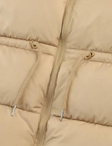Miniatura 5 de Gihuo Chaleco acolchado con cremallera y cuello alto para mujer, chaleco acolchado de invierno sin mangas