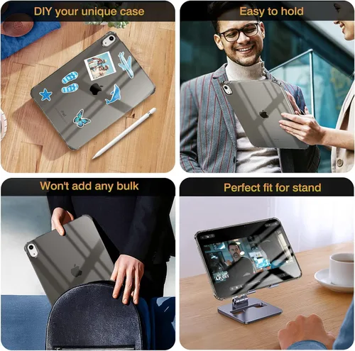 Miniatura 7 de Funda transparente TiMOVO para iPad (A16) de 11.ª generación de 11 pulgadas 2025, funda para iPad de 10.ª generación de 10.9 pulgadas 2022, cubierta