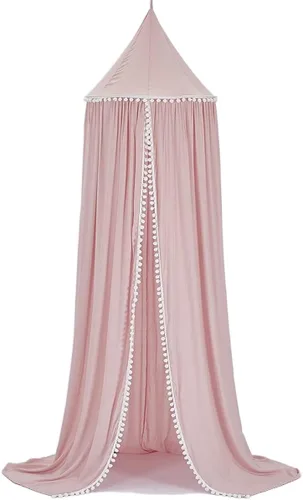 Miniatura 8 de Toldo de cama con cúpula de princesa, mosquitera suave, cortinas de cama para colgar decoración de la casa para jugar al rincón de lectura Naranja