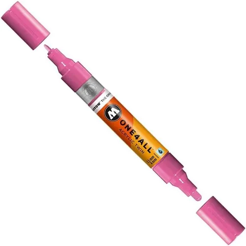 Miniatura 8 de Molotow ONE4ALL - Marcador acrílico de doble bomba, puntas de 0.059 in y 0.157 in, luz Amazonas, 1 cada uno (227.423)