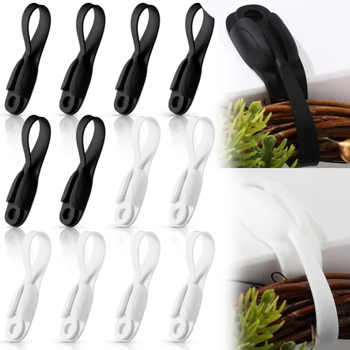 Organizador de cables para electrodomésticos, organizador de silicona autoadhesivo para cocina, freidora de aire, tostadora, accesorios de Blanco