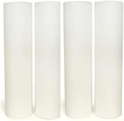 CFS Paquete de 4 cartuchos de filtro de agua de sedimentos de polipropileno compatibles con modelos WaterPur CCI-10-CLW12 - Elimina el mal gusto -
