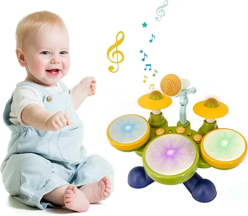 Miniatura 6 de Juego de batería para niños de 4 años en adelante, instrumentos musicales, juguetes para niños de 4 a 5 años, regalos de cumpleaños