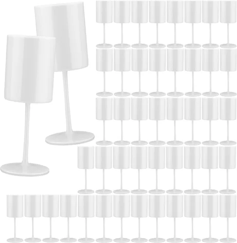 Miniatura 14 de Paquete de 12 copas de vino de plástico de 10 onzas, grandes y reutilizables, copas de champán vintage con tallo, vasos acrílicos inastillables