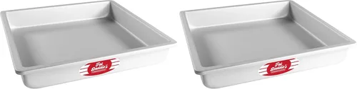 Miniatura 6 de Fat Daddio's PSQ-442 - Molde cuadrado de aluminio anodizado para tartas, 4 x 2 pulgadas