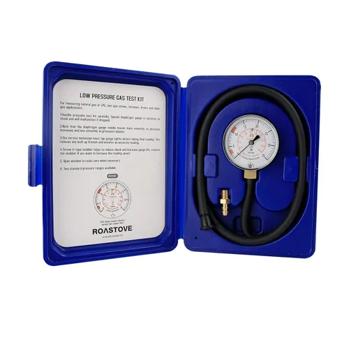 Kit de prueba de presión del colector de gas natural o gas LP de Roastove, probador de presión de gas LP, medidor de gas natural, 0-35" C.A