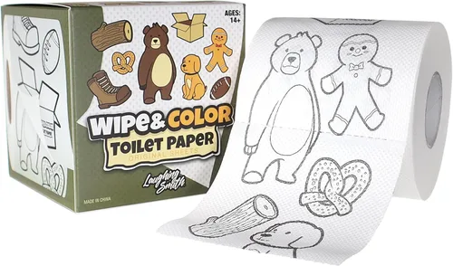 Miniatura 2 de Laughing Smith Divertido rollo de papel higiénico novedoso con formas lindas y divertidas impresas en cada hoja, papel higiénico divertido