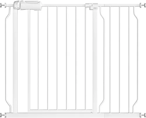 Miniatura 15 de Fairy Baby Puerta de bebé extra ancha para puertas, puertas de seguridad de cierre automático para dormitorio, se adapta a 57.5 pulgadas a 62