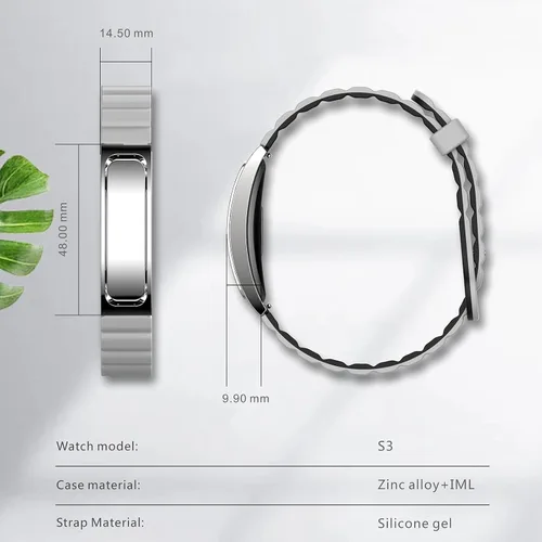 Miniatura 7 de Reloj de fitness con monitor de ritmo cardíaco, contador de pasos, seguimiento del sueño para mujeres para Android iOS Tono plata