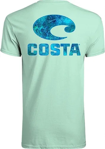 Miniatura 3 de Costa Del Mar Mossy Oak Coastal - Camiseta de manga corta con cuello redondo para hombre