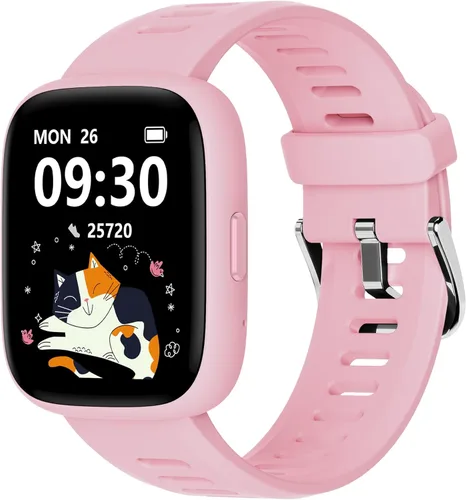 Miniatura 9 de BIGGERFIVE Reloj inteligente para niños, reloj de seguimiento de actividad física de 1.8", podómetro, frecuencia cardíaca, IP68 resistente al agua