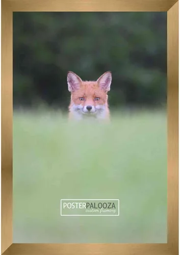 Miniatura 3 de Poster Palooza Marco cuadrado de madera maciza de bronce dorado de 3 x 3 pulgadas con plexiglás acrílico UV, respaldo de tablero de espuma