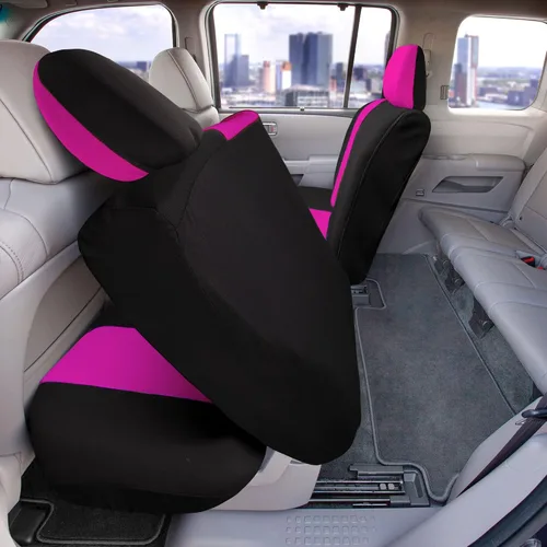 Miniatura 59 de FH Group Juego de fundas de tela para asiento delantero de automóvil para asientos de cubo, ajuste universal, compatible con bolsa de aire, fundas