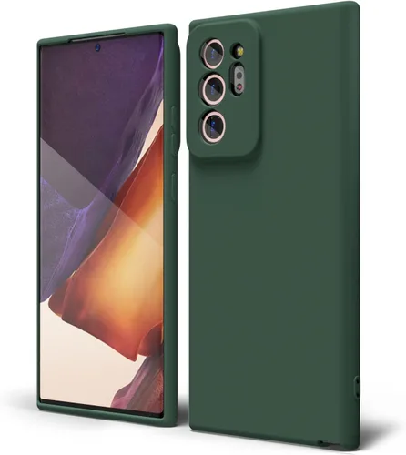Miniatura 49 de oakxco Funda para teléfono Samsung Galaxy Note 20 Ultra de silicona líquida, bonita funda delgada y fina de goma suave TPU lisa y suave de gel